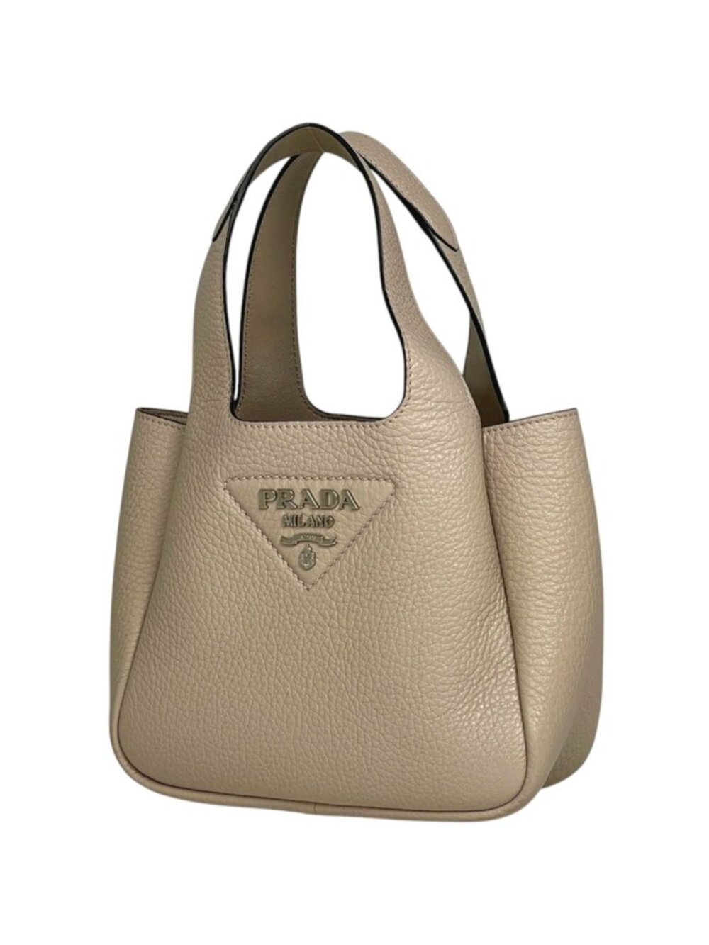 Prada Handbag Liaison Mini Leather Pink Beige